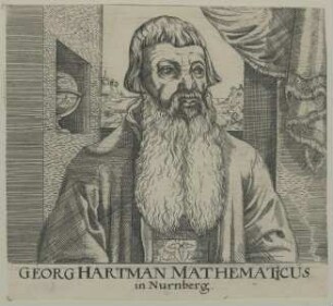Bildnis des Nürnberger Mathematikers Georg Hartmann