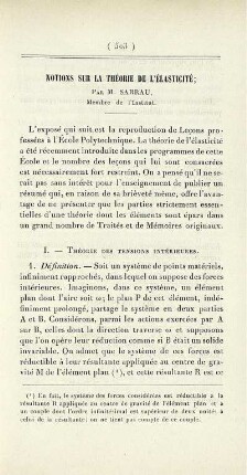 Notions sur la théorie de l'élasticité.