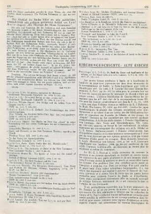 434-437 [Rezension] Prestige, George L., St. Basil the Great and Apollinaris of Laodicea