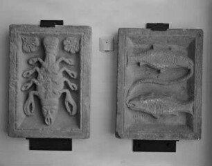 Monatsbilder Februar (Fische) und Juni (Krebs)