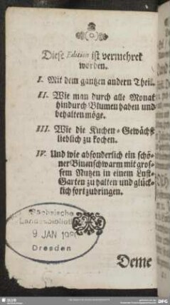Diese Edition ist vermehret worde