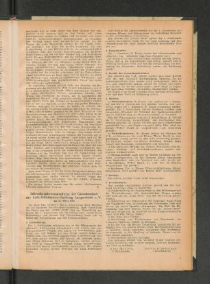 Jahreshauptversammlung der Gemeinschaft der Fritz-Schumacher-Siedlung Langenhorn e.V.