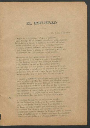 El esfuerzo