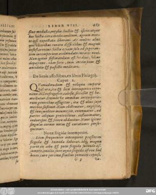 De lienis affectibus, ex libris Philagrii. Caput X.