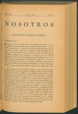 Primeros datos