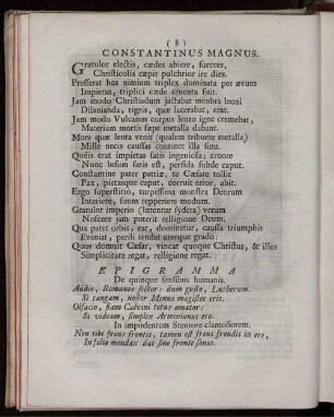 Constantinus. M. [Magnus]. [ ... mit Abbildungsbeschreibung].