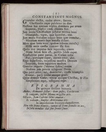 Constantinus. M. [Magnus]. [ ... mit Abbildungsbeschreibung].