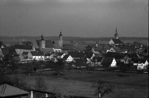 Mindelheim: Blick auf die Stadt, Bundesstraße 18