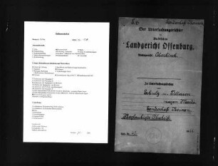 Untersuchungsakten -Sonderheft Beuron (beglaubigte Abschrift)