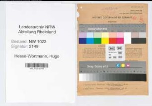 Entnazifizierung Hugo Hesse-Wortmann , geb. 08.05.1897 (Landwirt)
