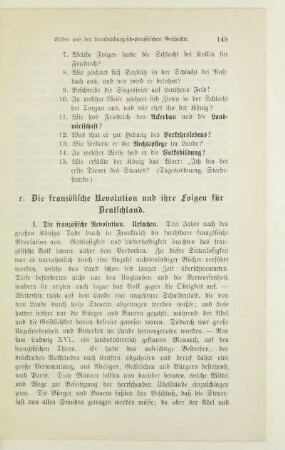 r. Die französische Revolution und ihre Folgen für Deutschland