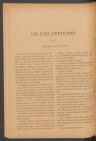 Los ojos amarillo