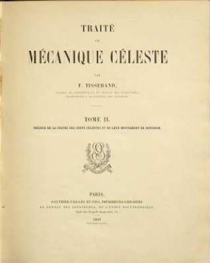Traité de mécanique céleste, 2. Théorie de la figure des corps célestes et de leur mouvement de rotation