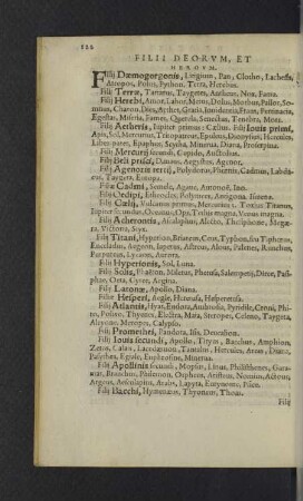 Filii deorum, et heroum.