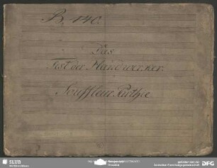 Das Fest der Handwerker. Excerpts - Mus.5095-F-500B : V (8), Coro, pf