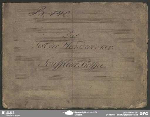 Das Fest der Handwerker. Excerpts - Mus.5095-F-500B : V (8), Coro, pf