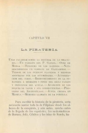 Capítulo VII. La Piratería. - Unas palabras sobre la historia de la piratería. - ...
