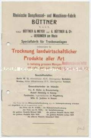 Trocknung landwirtschaftlicher Produkte aller Art