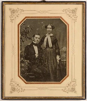 Edmund Johann Krüß (1824-1906) und seine Frau Agathe Auguste, geb. Bauer (1829-1912), um 1852