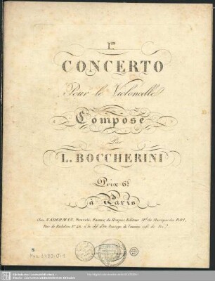 Ier Concerto Pour le Violoncelle