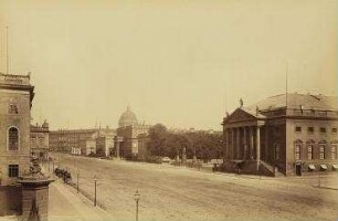 Partie vom Opernhaus bis zum königlichen Schloß, von der Universität aus gesehen