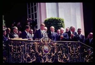 Bonn Rathaus / Kennedy spricht auf Freitreppe