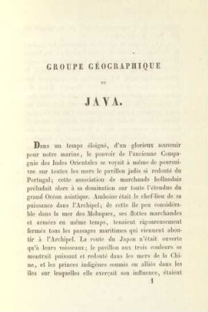 Groupe géographique de Java