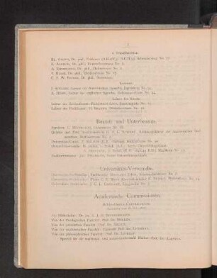 Academische Commissionen.