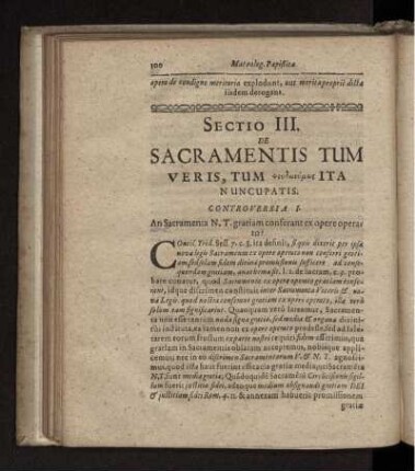 An Sacramenta N. T. gratiam conferant ex opere operato?