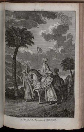 Planche. XXVII. : Emir Chef des descendans de Mahomet