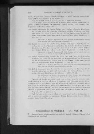 Versammlung zu Stralsund. - 1364 Sept. 22.