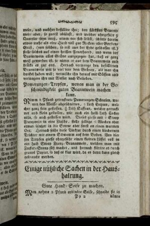 Einige nützliche Sachen in der Haushaltung.