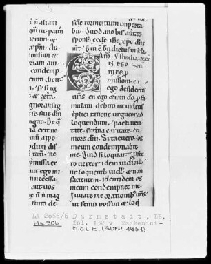 Bernardus, Sermones in Contica Canticorum — Initiale E, Folio 132verso