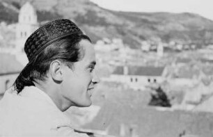 Reisefotos Kroatien. Franz Grassers Freund Alex in der Altstadt von Ragusa (Dubrovnik)