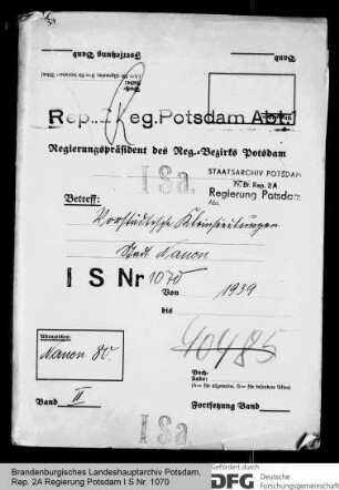 Kleinsiedlungen in Nauen, Kr. Osthavelland