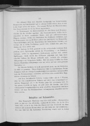 Badeplätze und Badeanstalten.