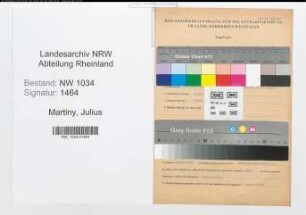 Entnazifizierung Julius Martiny , geb. 28.12.1882 (Major)