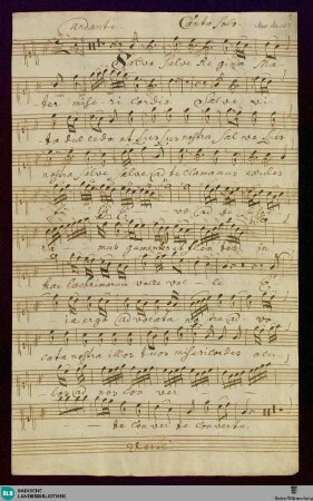 Salve regina - Don Mus.Ms. 103 : S, strings, org; G