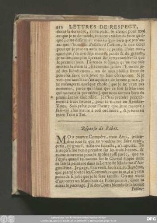 Réponse de Babet.