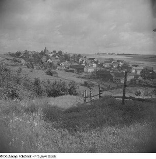 Blick auf ein Dorf