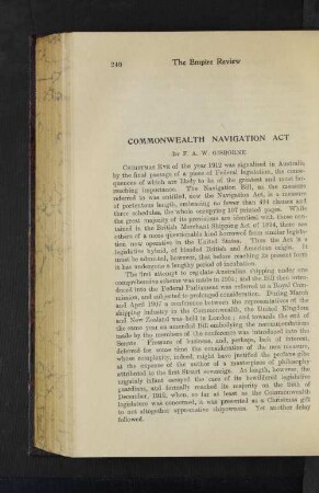 Commonwealth Navigation Act.