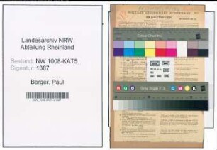 Entnazifizierung Paul Berger , geb. 11.04.1909 (Polizeibeamter)