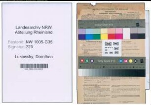 Entnazifizierung Dorothea Lukowsky , geb. 05.11.1900 (Musiklehrerin)