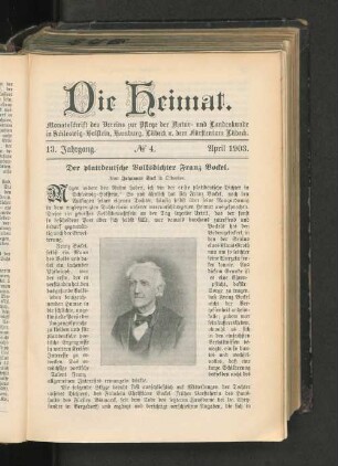 13. Jahrgang. No. 4. April 1903.