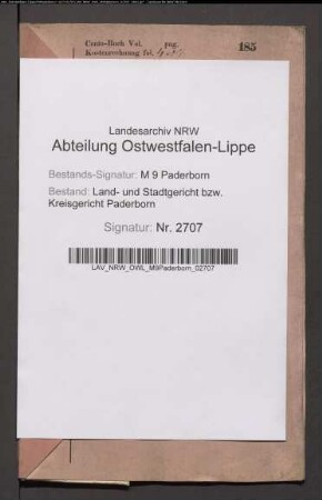 Erblasser: Hengsbach, Anton; Erblasser: Hengsbach, Amalia, geb. Mergel: