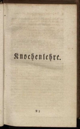 Knochenlehre.