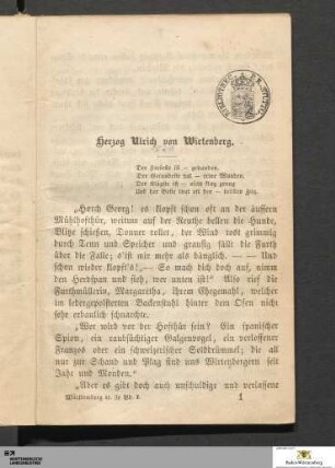 Herzog Ulrich von Wirtenberg.