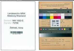 Entnazifizierung Anna Zielinski, geb. 02.02.1892 ()