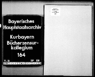 Zensur bzw. Druckverbot einzelner politischer Schriften (ohne Aktenzusammenhang)