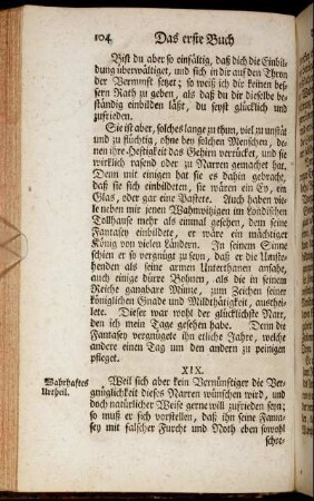 XIX. Das wahrhafte Urtheil.